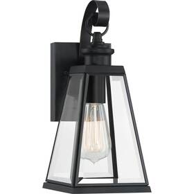 Pax8405mbk Quoizel Lighting Paxton 13.25 Inch Outdoor Wall Lantern Transitional Steel - Inches High Pax8405mbk Quoizel Lighting Paxton 13.25 Inch Outdoor Wall Lantern Transitional Steel - Inches High