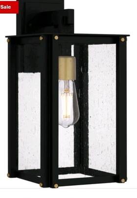 Rob8408mbk Quoizel Lighting Robbins - 1 Light Outdoor Wall Lantern In Industrial
