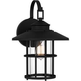 Lom8411mbk Quoizel Lombard 1 Light 17 Inch Matte Black Outdoor Wall Lantern Lom8411mbk Quoizel Lombard 1 Light 17 Inch Matte Black Outdoor Wall Lantern