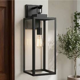 Lws3747j Quoizel Breitling 1 -light 20-in H Matte Black Hardwired Outdoor Wall Light Lws3747j Quoizel Breitling 1 -light 20-in H Matte Black Hardwired Outdoor Wall Light