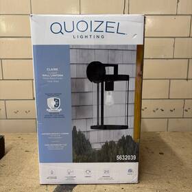 Quoizel Lws37527b Lowes Claire Hardwired Outdoor Wall Light Matte Black 5632038 #s2500