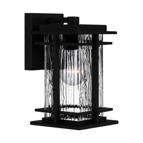 Mcl8405ek Quoizel Earth Black One Light Outdoor Wall Mount From The Mcalister Collection