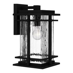 Mcl8408ek Quoizel Earth Black One Light Outdoor Wall Mount From The Mcalister Collection Mcl8408ek Quoizel Earth Black One Light Outdoor Wall Mount From The Mcalister Collection