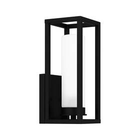 Nev8406mbk Quoizel Nev8406 Neville 15 Inch Tall Outdoor Wall Sconce - Black