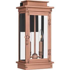 Noe8407ac Quoizel Noelle Outdoor Wall Lantern In Aged Copper Medium - Open Box Noe8407ac Quoizel Noelle Outdoor Wall Lantern In Aged Copper Medium - Open Box