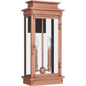 Noe8409ac Quoizel Noe8409 Noelle 2 Light 19 Inch Tall Outdoor Wall Sconce - Copper