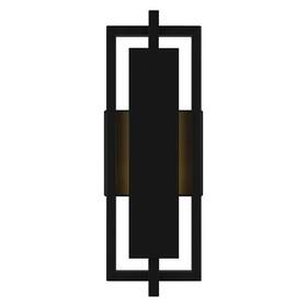 Pnt8306mbk Quoizel Pointsett 1-light Matte Black Integrated Led Outdoor Wall Lantern Sconce