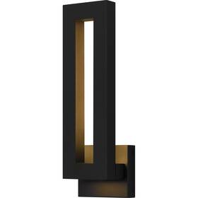 Pom8405ek Quoizel Pom8405 Pompeii 18 Inch Tall Led Outdoor Wall Sconce - Black