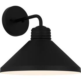 Ren8414mbk Quoizel Rencher 1-light Matte Black Outdoor Wall Lantern Sconce