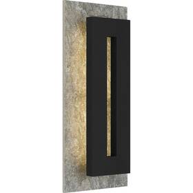 Tte8308ek Quoizel Tate 8 Inch Earth Black Led Outdoor Wall Lantern Sconce