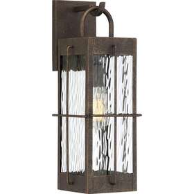 War8407gz Quoizel Ward 1 Light 18 Inch Gilded Bronze Outdoor Wall