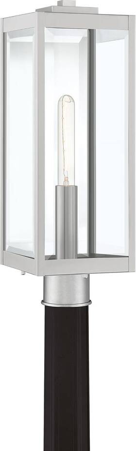 Wvr9007ss Quoizel Westover Post Lantern 1-light 150 Watt Stainless Steel Wvr9007ss Quoizel Westover Post Lantern 1-light 150 Watt Stainless Steel