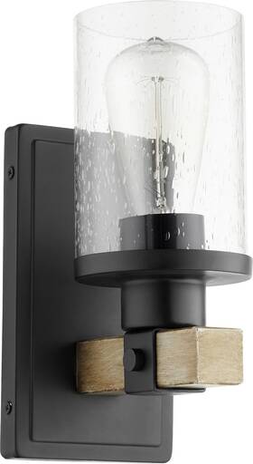 5189-1-69 Quorum International 5189-1 Alpine 10 Inch Tall Outdoor Wall Sconce - Noir / 5189-1-69 Quorum International 5189-1 Alpine 10 Inch Tall Outdoor Wall Sconce - Noir /