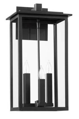 7027-3-69 Quorum International 7027-3 Westerly 3 Light Lantern - Black 7027-3-69 Quorum International 7027-3 Westerly 3 Light Lantern - Black