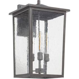 722-13-37 Quorum International Riverside Outdoor Wall Mount In Weathered Zinc