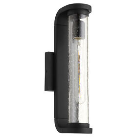 750-15-69 Quorum International 750-15 Vitro 15inch Tall Outdoor Wall Sconce Noir