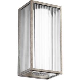 9717-8-37 Quorum International Maestro Outdoor Wall Light Weathered Zinc