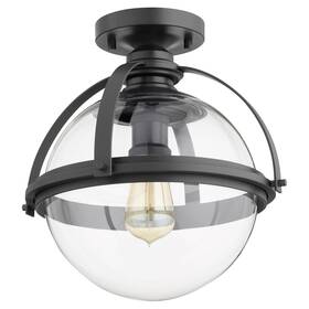 Quorum Lighting 190808118110 Meridian - 1 Light Flush Mount In Transitional Style 12.5 Inches Wide By 13.13 Quorum Lighting 190808118110 Meridian - 1 Light Flush Mount In Transitional Style 12.5 Inches Wide By 13.13