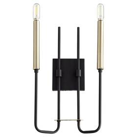 530-2-6980 Quorum Lighting Hope - 2 Light Wall Mount In Soft Contemporary Style-16 Inches Tall And 9.25 530-2-6980 Quorum Lighting Hope - 2 Light Wall Mount In Soft Contemporary Style-16 Inches Tall And 9.25