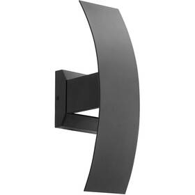 9721-69 Quorum Lighting Curvo - 16w 2 Led Outdoor Wall Lantern In Contemporary Style 4.75 Inches Wide
