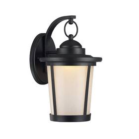 22l67-bk13od Radiance Goods Transitional Led Textured Black Outdoor Wall Sconce 13 Tall