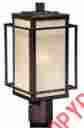 Rbopu070eb Vaxcel Usa Robie 1 Light Mission Outdoor Post Lamp Lighting Fixture