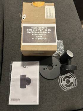 Brm-sh2-iv-27-120-tr Rbw Lighting Rgw Matte Black Finish Round Base 2700k With Switc