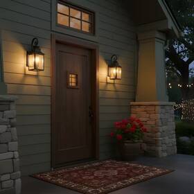Rccfbhm 313103333396 23 Inch 1-light Black Vintage Outdoor Wall Lantern For Porch Deck And Garden 1-p Rccfbhm 313103333396 23 Inch 1-light Black Vintage Outdoor Wall Lantern For Porch Deck And Garden 1-p