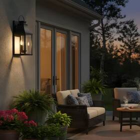 Rccfbhm 445045979905 20.2 Inch 2-light Black Outdoor Wall Sconce Without Bulb For Porch Garage Or Ent Rccfbhm 445045979905 20.2 Inch 2-light Black Outdoor Wall Sconce Without Bulb For Porch Garage Or Ent