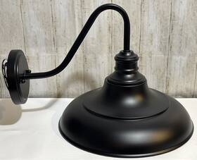 Fcb001-2-bk Refice Outdoor Light Fixture Gooseneck - Black With Gold 2 Pack 12 Inch New / Nob