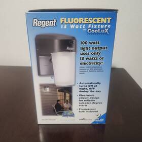 Fe13pc Regent Dusk To Dawn 13 Watt Fluorescent Lighting Fixture Coolux Technology Entry