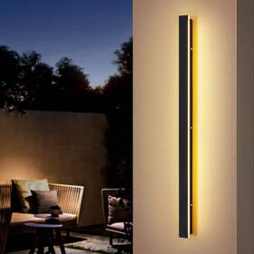 Wl8101-53128 Rennnsan Hannah 39 Inch Waterproof Hardwired Black Outdoor Barn Wall Sconce Light