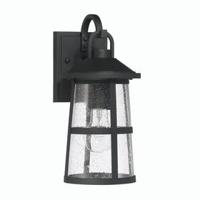 Ec1490 Robert Stevenson Lighting Nantucket - Coastal Metal And Glass Wall Mounted Outdoor Lantern Light Matte