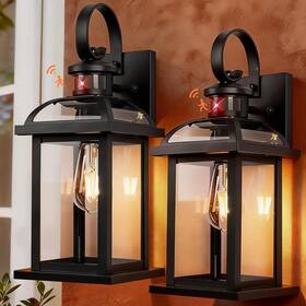 Roravilila 445012895818 Matte Black Motion Sensor Outdoor Lighting Dusk To Dawn 2-pack Anti-rust Alumin Roravilila 445012895818 Matte Black Motion Sensor Outdoor Lighting Dusk To Dawn 2-pack Anti-rust Alumin