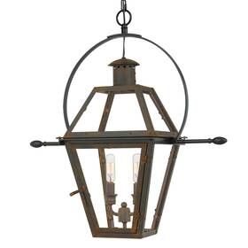 Mvp2888indbrz Roseto Qzp2888 Bronze 2-light 21 Inch W Outdoor Pendant