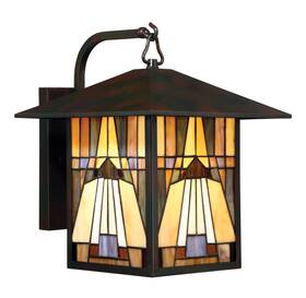 Mvws5717va Roseto Qzws5717 Titus 1 Light 14 Inch Tall Outdoor Lantern Style Wall - Bronze