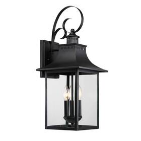 Qzws7536 Roseto Coffey 3 Light 23-1/2 Inch H Outdoor Wall Sconce