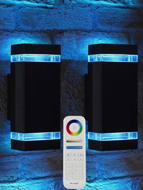 Rosykite 720310876507 Mi.light Rf Remote Control Rgb Colour Changing Lighting Led Double U