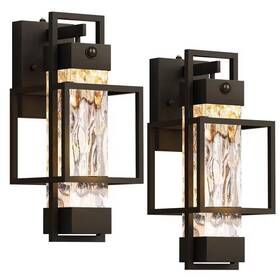 Rottogoon 744759214966 Modern Black Outdoor Light Fixtures Motionsensor 2-pack With T10 Bulbs 15 Inch Ex Rottogoon 744759214966 Modern Black Outdoor Light Fixtures Motionsensor 2-pack With T10 Bulbs 15 Inch Ex