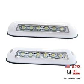 802029-801980 Rv 12v Led Light 2 Set Porch Awning Lights 30 Exterior High Black