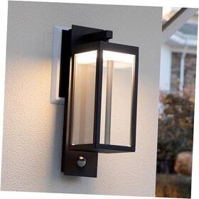 Ryl 768602844827 Motion Sensor Outdoor Wall Light Led Sconce Mount Waterproof Black