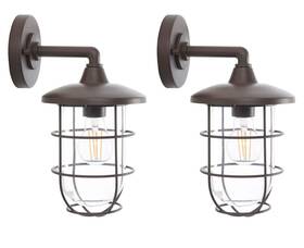 Safavieh 195058427128 Lighting Collection Liese Oil-rubbed Bronze Outdoor Wall Sconce Set Of 2 Ligh Safavieh 195058427128 Lighting Collection Liese Oil-rubbed Bronze Outdoor Wall Sconce Set Of 2 Ligh