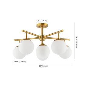 2172761911 Safavieh Flu4079a Briette 6lt 26 Inch Flush Mount Reduced Price