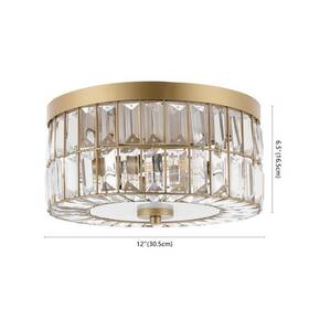 2172784648 Safavieh Flu4090a Parda 3lt 12 Inch Flush Mount Reduced Price