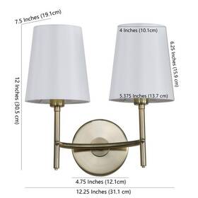 2172764964 Safavieh Scn4033b Barrett Two Light Wall Sconce Reduced Price