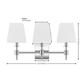 2172779584 Safavieh Scn4123c Clelia 3lt 21.25 Inch Wall Sconce Reduced Price
