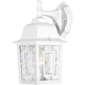 4921 Satco 60/4921 1-light White Outdoor Wall Lantern Sconce 4921 Satco 60/4921 1-light White Outdoor Wall Lantern Sconce