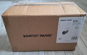 60-7281 Satco Nuvo 60-5812 Bransel Led Vanity Light With Seeded Glass Matte Black Nib