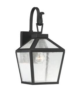 5-100-bk Savoy House Woodstock 1 Light Outdoor Wall Lantern In Black By -