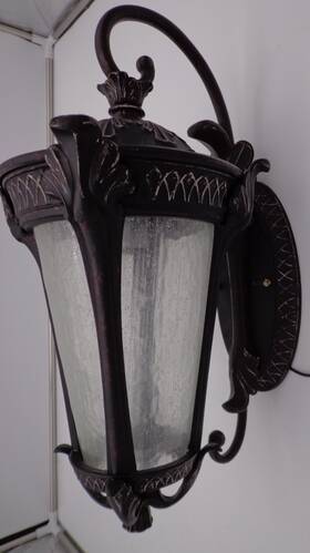 5-667-59 Savoy House Pompia 1 Light Outdoor Wall Lantern Distressed Bronze Finish 5-667-59 Savoy House Pompia 1 Light Outdoor Wall Lantern Distressed Bronze Finish